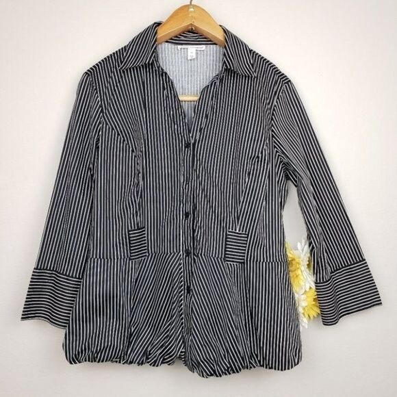 Giorgio Sant'Angelo striped balloon bottom shirt XL - Picture 1 of 15